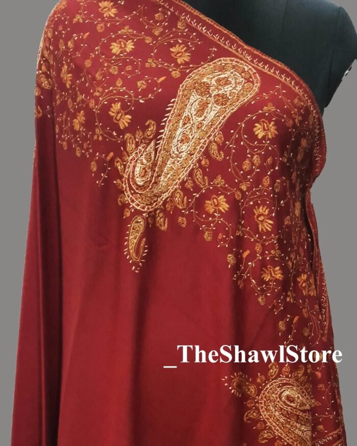 1000072191 Indulge in the luxurious comfort of Woolen Sozni Embroidery Kashmiri Shawl from The Shawl Store! Crafted with care, these shawls are designed to keep you warm without compromising on style. Made from premium quality wool, they provide a soft and cozy feel against your skin. The intricate Sozni Embroidery adds a touch of elegance and charm, making these shawls a perfect accessory for any occasion. Lightweight and easy to carry, they are an ideal choice for travel or everyday use. Elevate your look with the finest selection of Woolen Shawls with Hand Sozni Embroidery, exclusively available at The Shawl Store. <h2></h2>