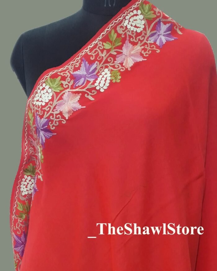 1000074581 Indulge in the luxurious comfort of Ari Embroidery Kashmiri Shawl from The Shawl Store! Crafted with care, these shawls are designed to keep you warm without compromising on style. Made from premium quality wool, they provide a soft and cozy feel against your skin. The intricate Ari Embroidery adds a touch of elegance and charm, making these shawls a perfect accessory for any occasion. Lightweight and easy to carry, they are an ideal choice for travel or everyday use. Elevate your look with the finest selection of Woolen Shawls with Ari Embroidery, exclusively available at The Shawl Store. <h2></h2>