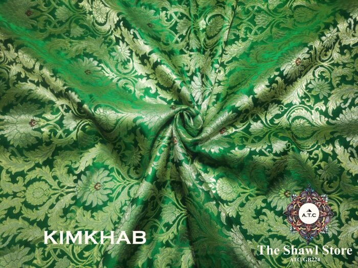 Pure Brocade Banarasi Silk Kimkhab Fabric