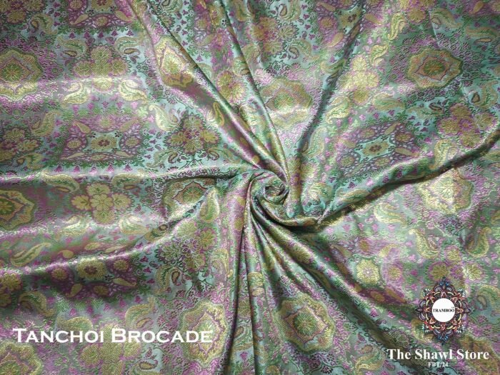 IMG 20240904 060320 346 scaled Experience the epitome of luxury with Tanchoi Brocade, available exclusively at The Shawl Store. Impeccably woven with a blend of silk and metallic threads, this stunning shawl features a delicate pattern that adds a touch of grandeur to any outfit. Treat yourself to the lavish beauty of Tanchoi Brocade from The Shawl Store. <strong><em>Quantity: </em></strong><em>1 Piece/Unit = 1 Metre</em>