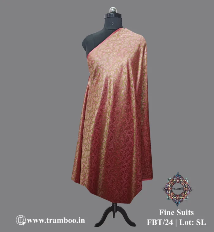 IMG 20240908 201541 445 Experience the epitome of luxury with Tanchoi Brocade, available exclusively at The Shawl Store. Impeccably woven with a blend of silk and metallic threads, this stunning shawl features a delicate pattern that adds a touch of grandeur to any outfit. Treat yourself to the lavish beauty of Tanchoi Brocade from The Shawl Store. <strong><em>Quantity: </em></strong><em>1 Piece/Unit = 1 Metre</em>