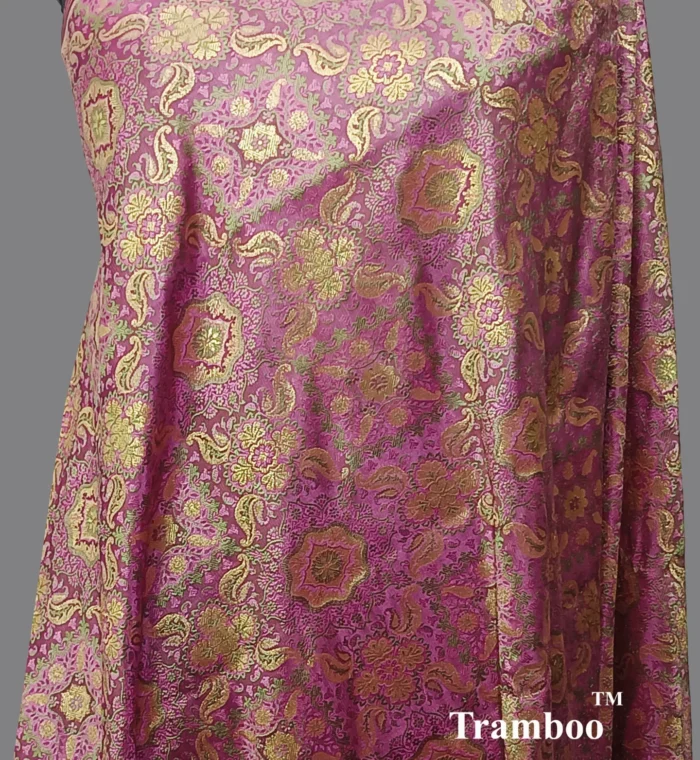 IMG 20240913 190609 371 Experience the epitome of luxury with Tanchoi Brocade, available exclusively at The Shawl Store. Impeccably woven with a blend of silk and metallic threads, this stunning shawl features a delicate pattern that adds a touch of grandeur to any outfit. Treat yourself to the lavish beauty of Tanchoi Brocade from The Shawl Store. <strong><em>Quantity: </em></strong><em>1 Piece/Unit = 1 Metre</em>