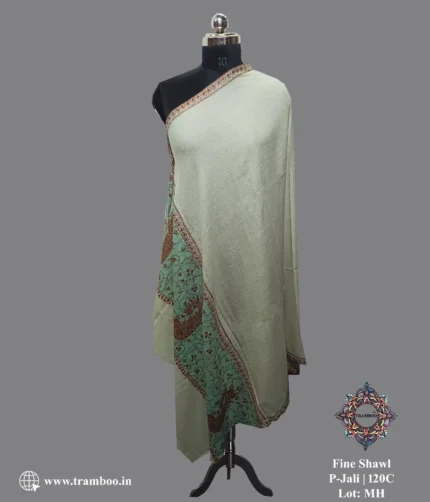 Hand Embroidery Wool/Semi Pashmina shops Shawl Wrap